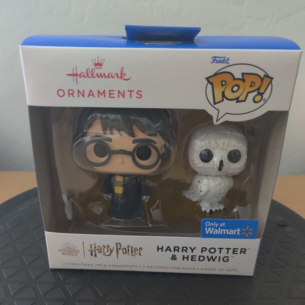 🆕 Funko Harry Potter & Hedwig 2022 Funko Pop  Christmas Ornaments (Set of 2)